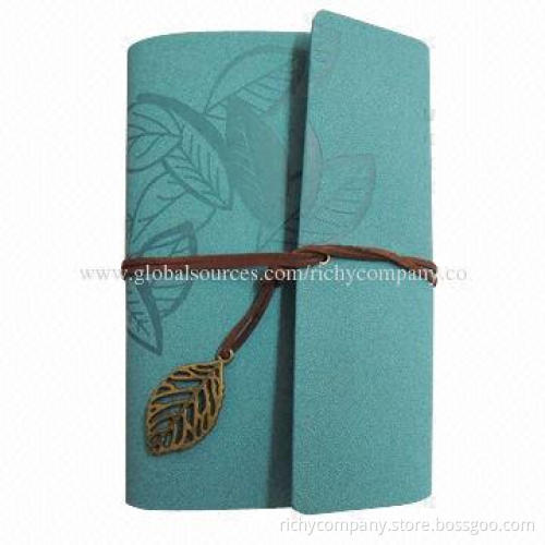 Notebook with ribbon